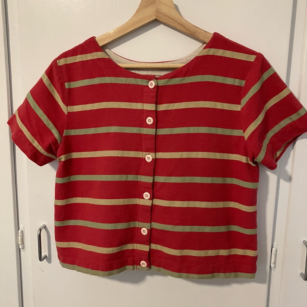 Ace & Jig cropped button shirt (Ollie)